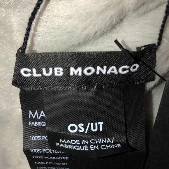 Club Monaco Evangah Snood light grey scarf neck wrap OS - Picture 6 of 10